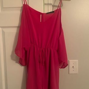 Hot pink romper